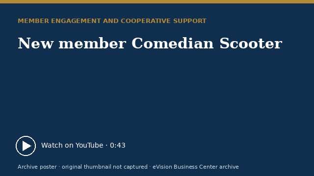 Archive poster for New member Comedian Scooter (original thumbnail not captured)